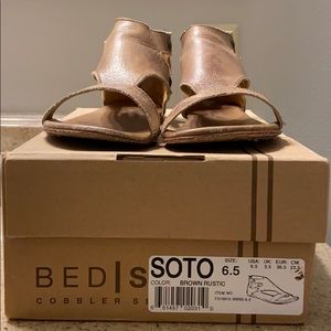 Bed Stu Soto Sandals-Brown Rustic-Size 6.5